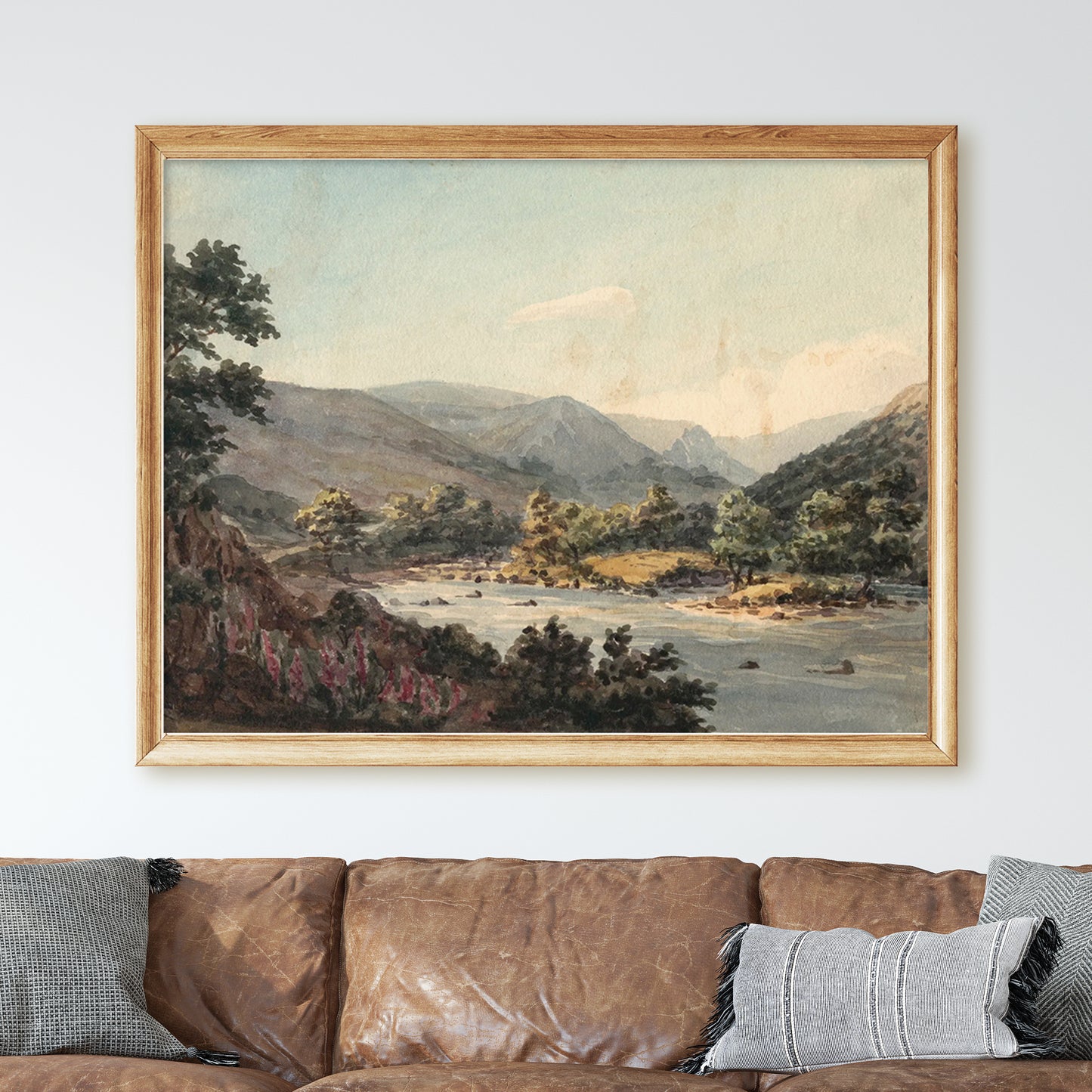 River and Hills Landscape
