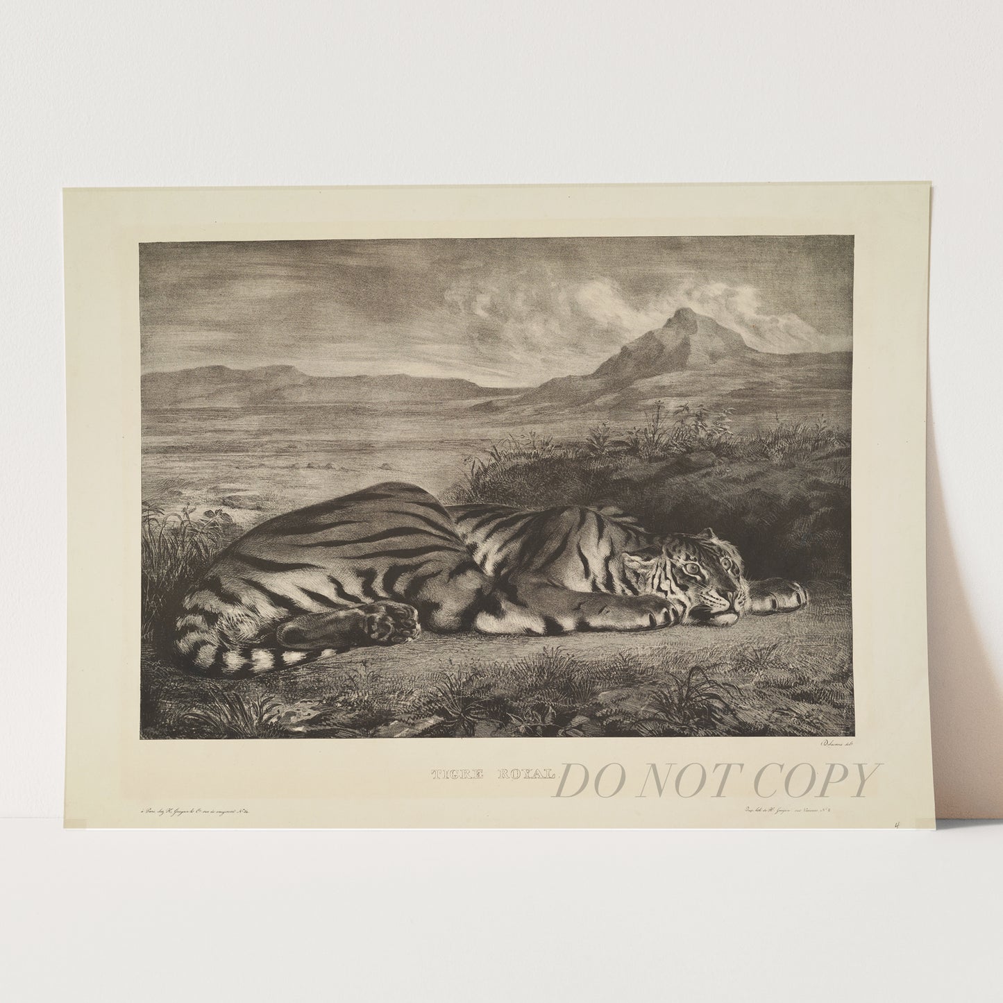 Royal Tiger (1829) by Eugène Delacroix