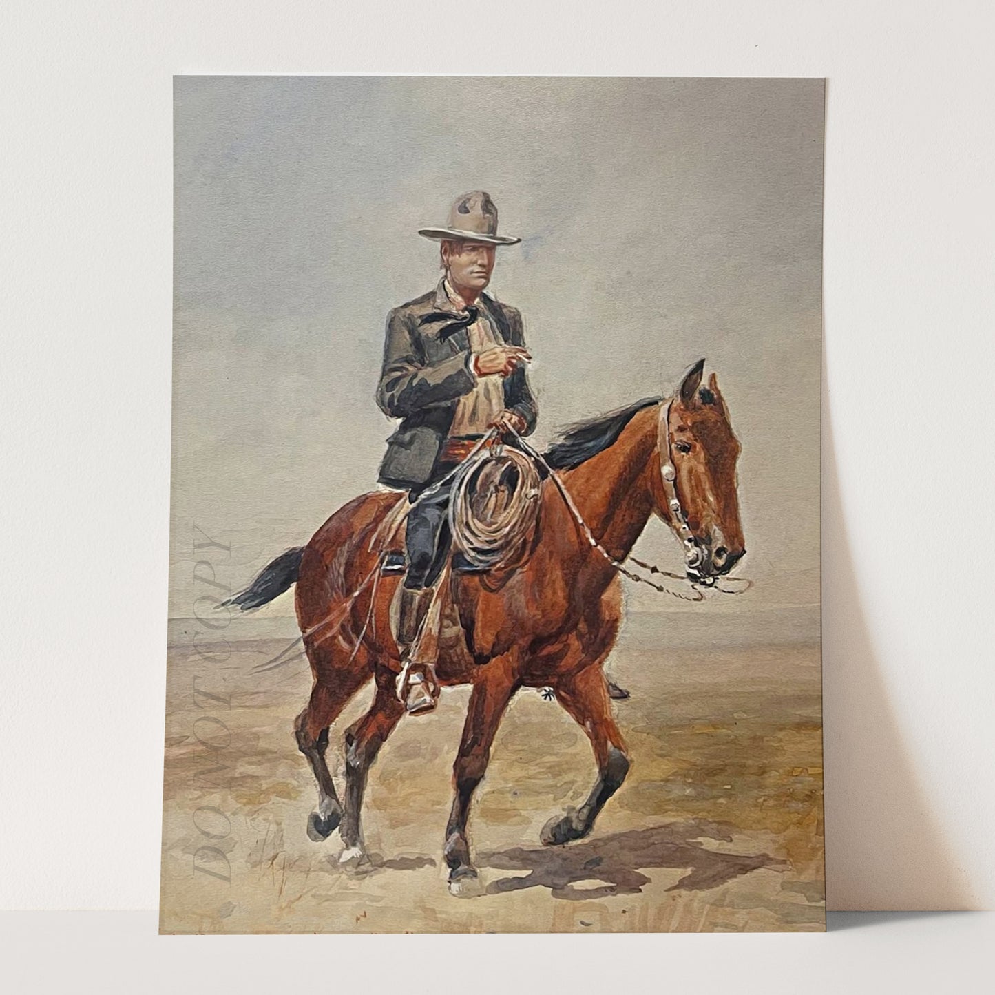 Russell on Red Bird by Charles Marion Russell