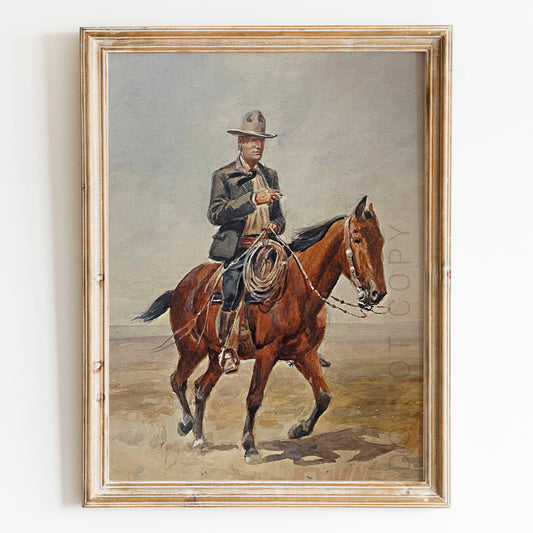 Russell on Red Bird by Charles Marion Russell