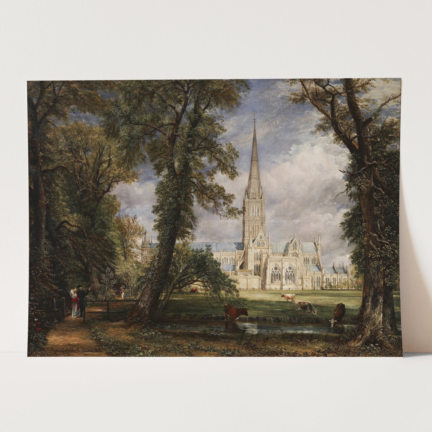 Salisbury Cathedral from the Bishop's Garden by John Constable