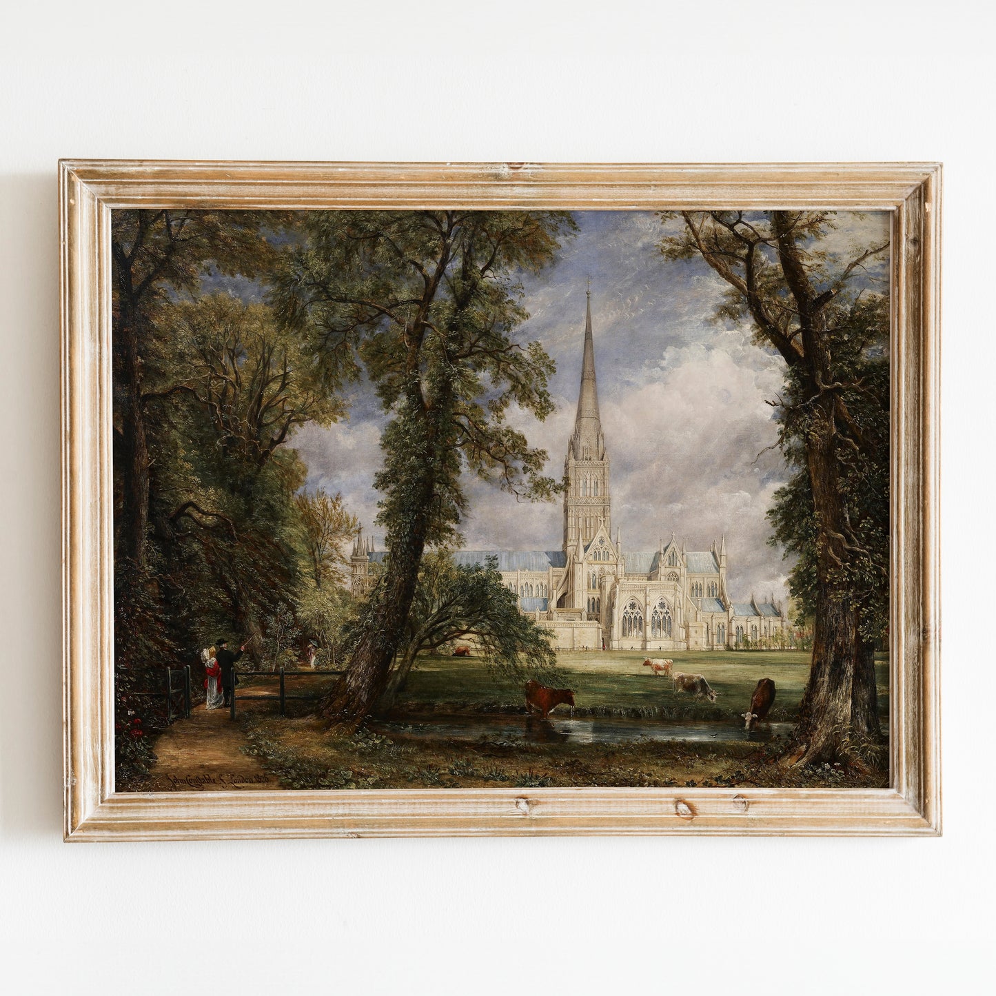 Salisbury Cathedral from the Bishop's Garden by John Constable