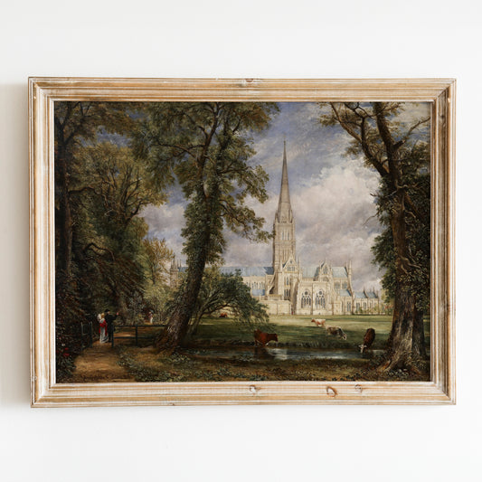 Salisbury Cathedral from the Bishop's Garden by John Constable