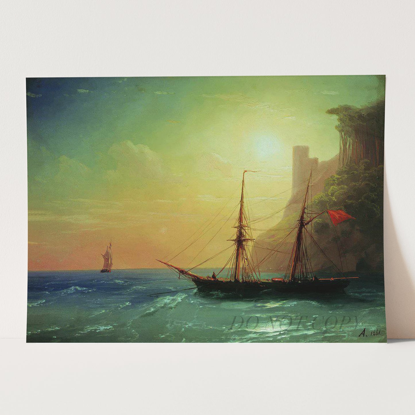 Sea Coast (1861) by Ivan Aivazovski