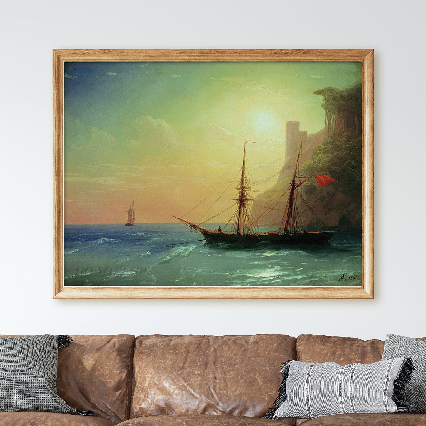 Sea Coast (1861) by Ivan Aivazovski