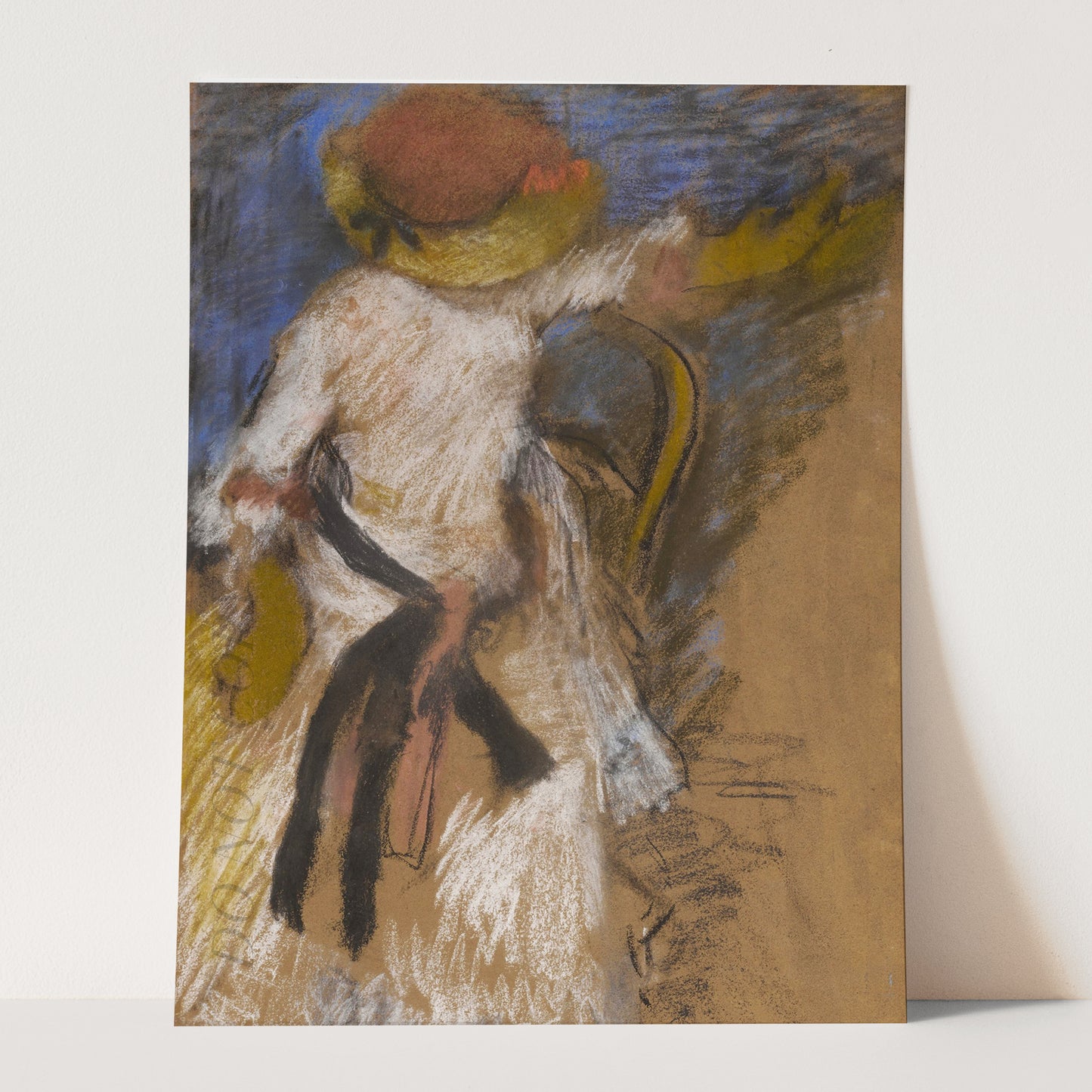 Seated Woman in a White Dress by Edgar Degas