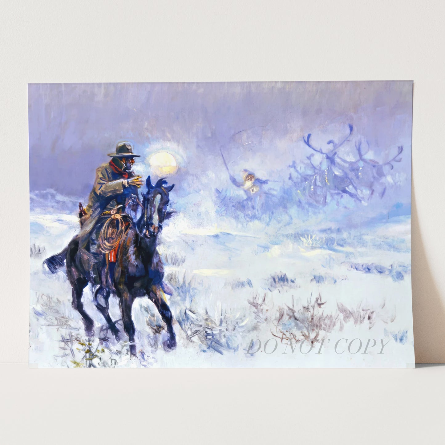 Seeing Santa Claus by Charles M Russell