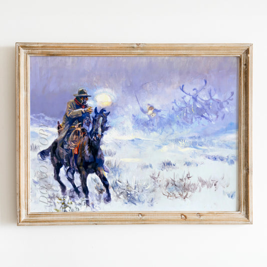 Seeing Santa Claus by Charles M Russell