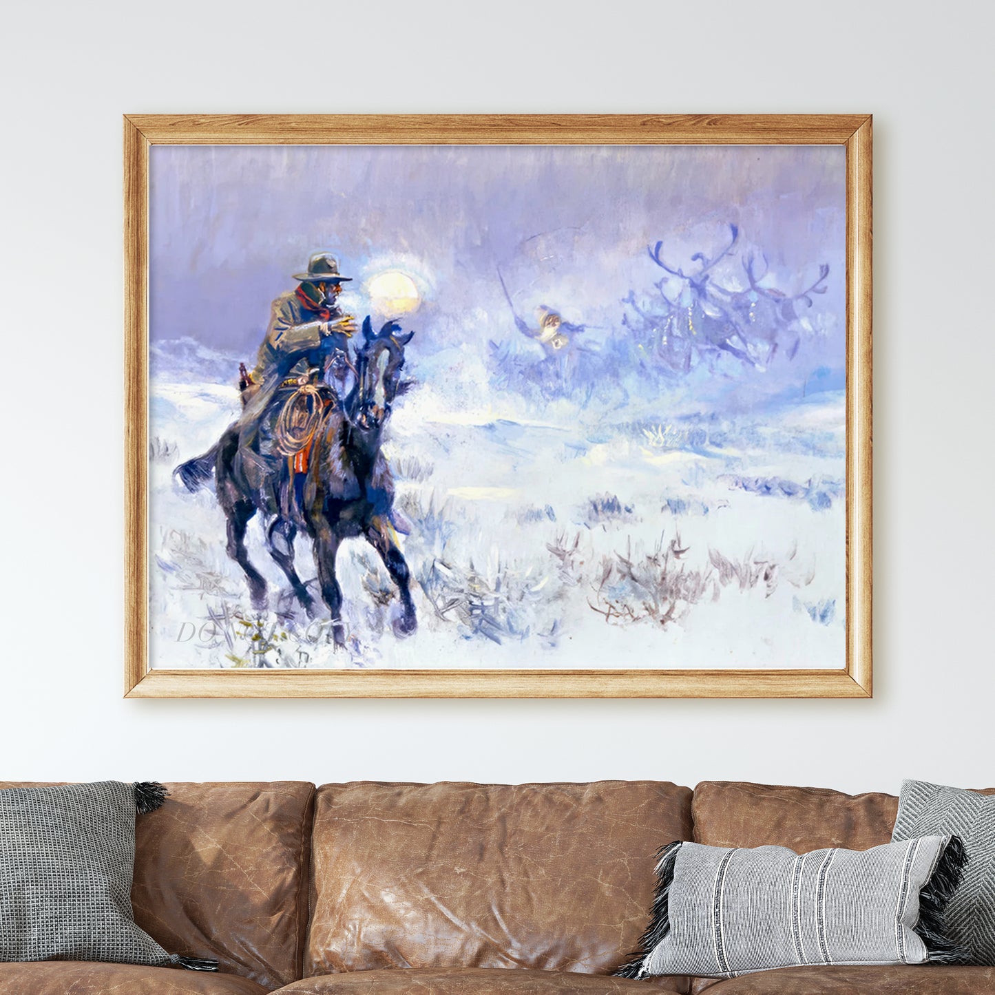 Seeing Santa Claus by Charles M Russell