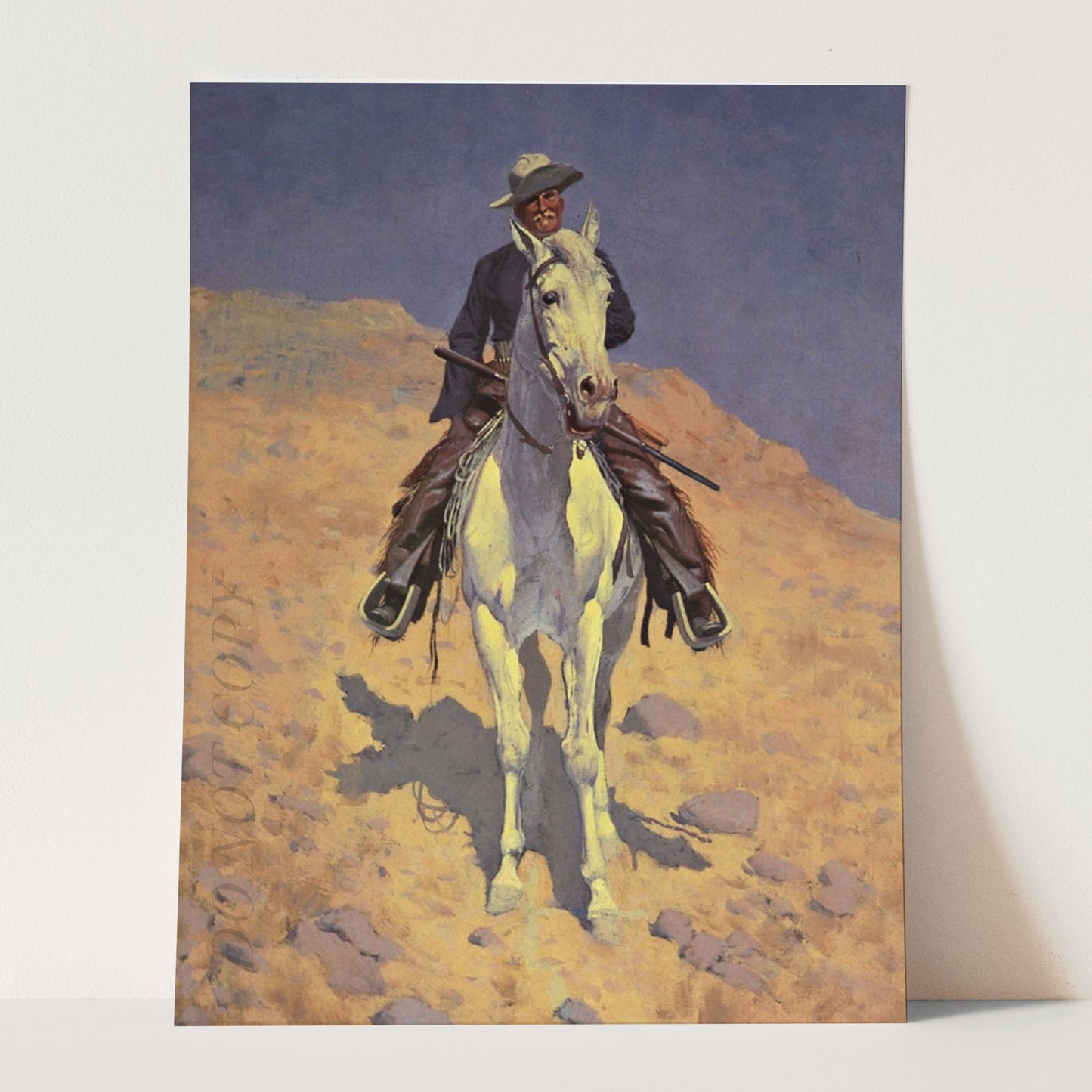 Self Portrait on a Horse by Frederic Remington
