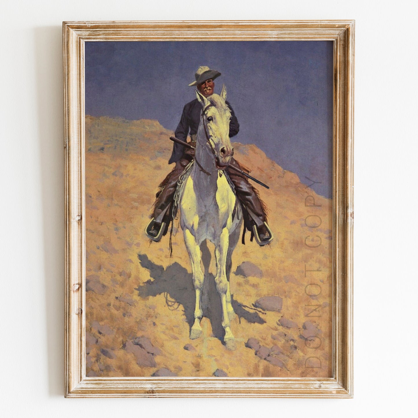 Self Portrait on a Horse by Frederic Remington