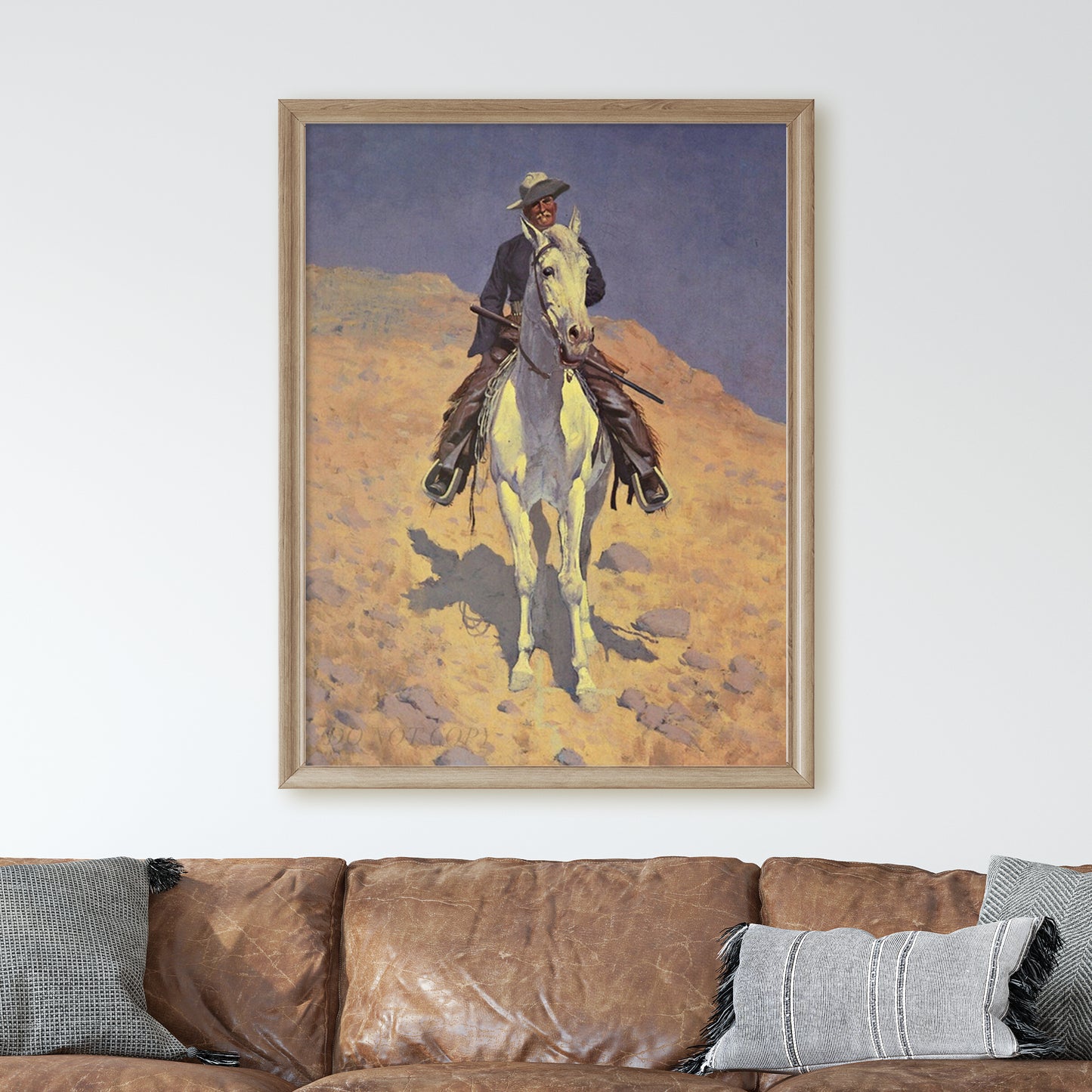 Self Portrait on a Horse by Frederic Remington