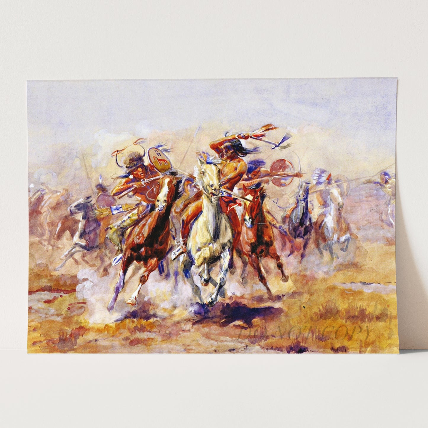 Sioux and Blackfeet Meet by Charles Marion Russell