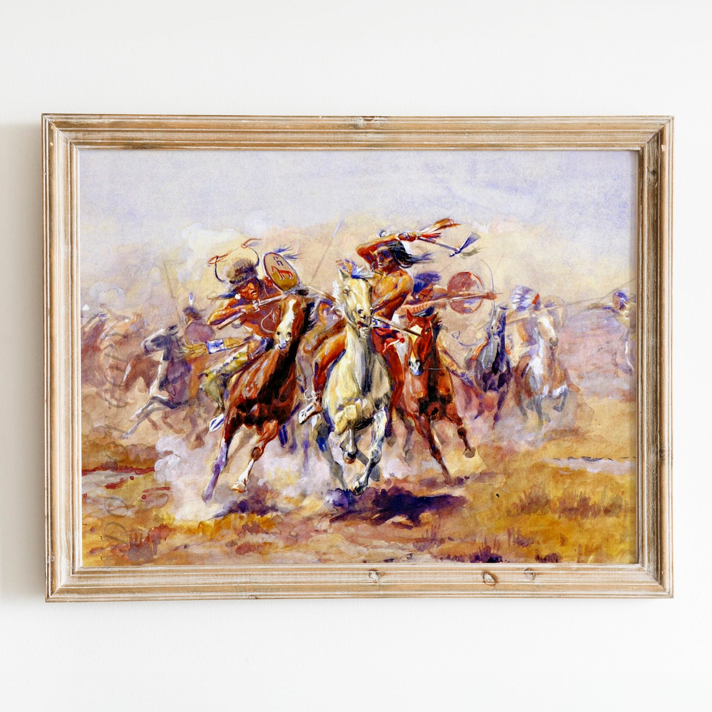Sioux and Blackfeet Meet by Charles Marion Russell