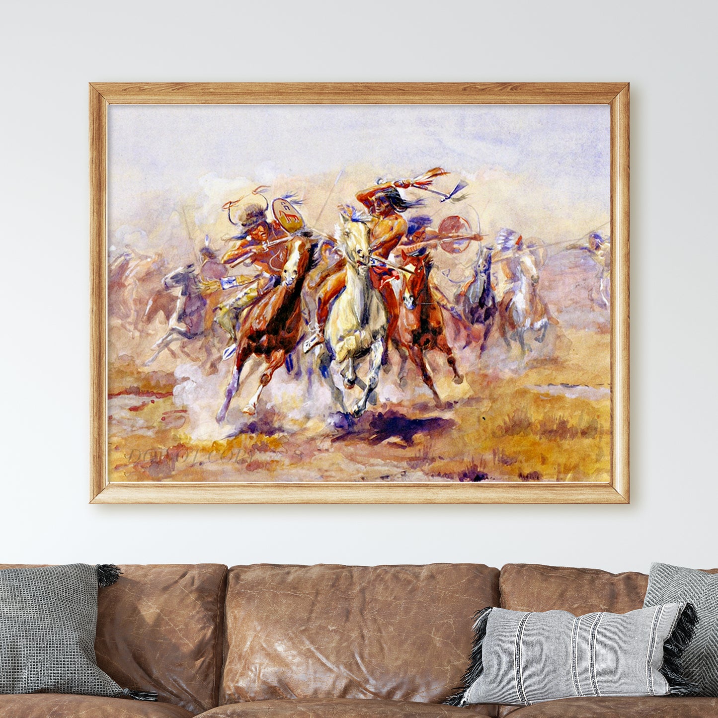 Sioux and Blackfeet Meet by Charles Marion Russell