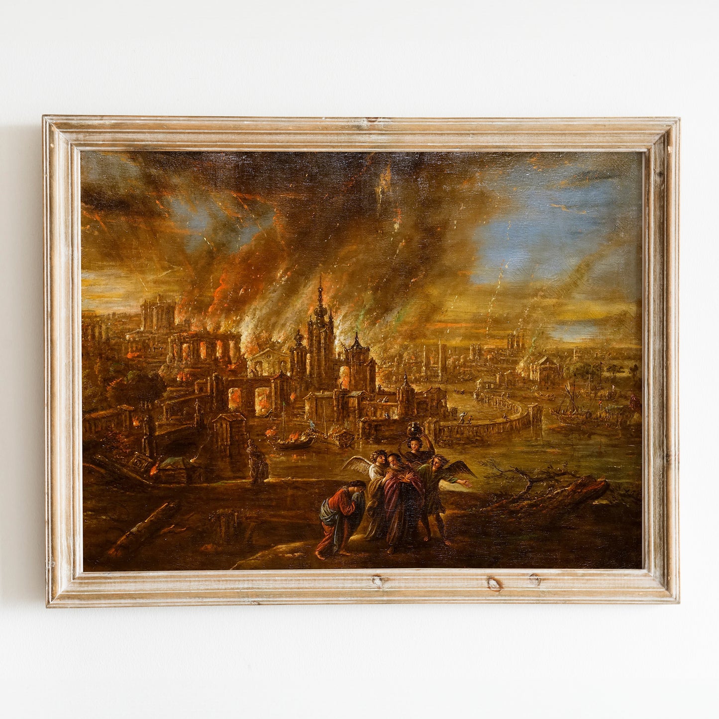 Sodom and Gomorrah Afire (1680) by Jacob de Wet II