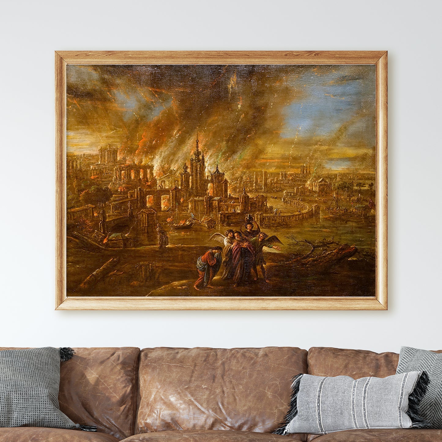 Sodom and Gomorrah Afire (1680) by Jacob de Wet II