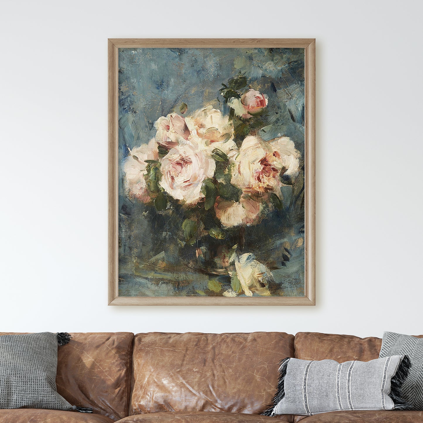 Still Life With Roses In A Glass Vase