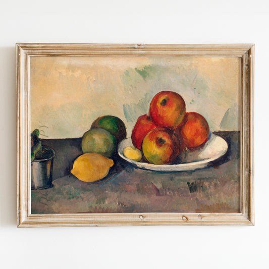 Still Life with Apples and Lemons by Paul Cezanne
