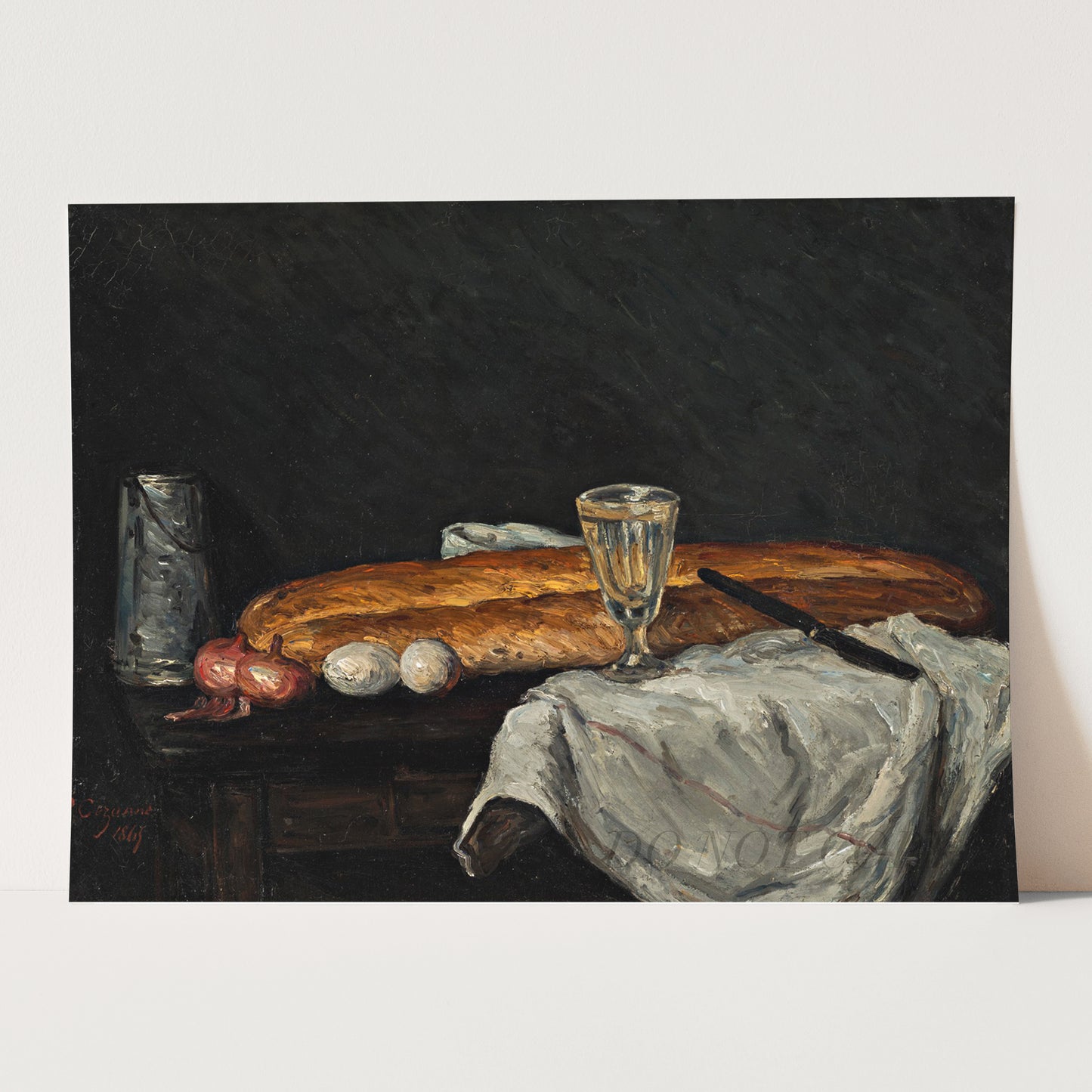 Still Life with Bread and Eggs by Paul Cezanne