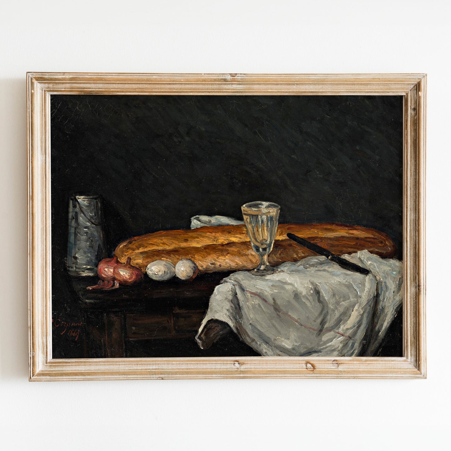 Still Life with Bread and Eggs by Paul Cezanne
