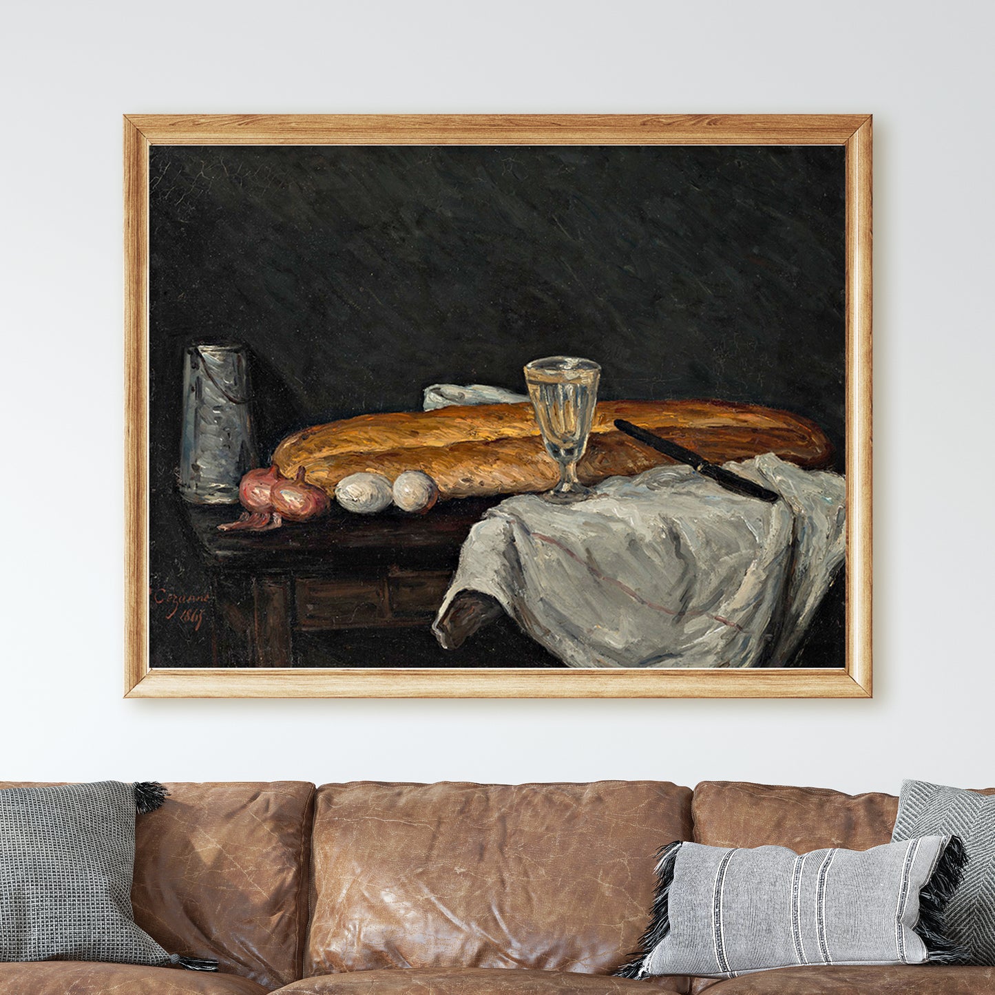 Still Life with Bread and Eggs by Paul Cezanne