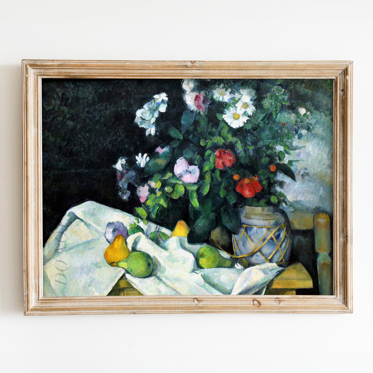 Still Life with Flowers and Fruits by Paul Cezanne