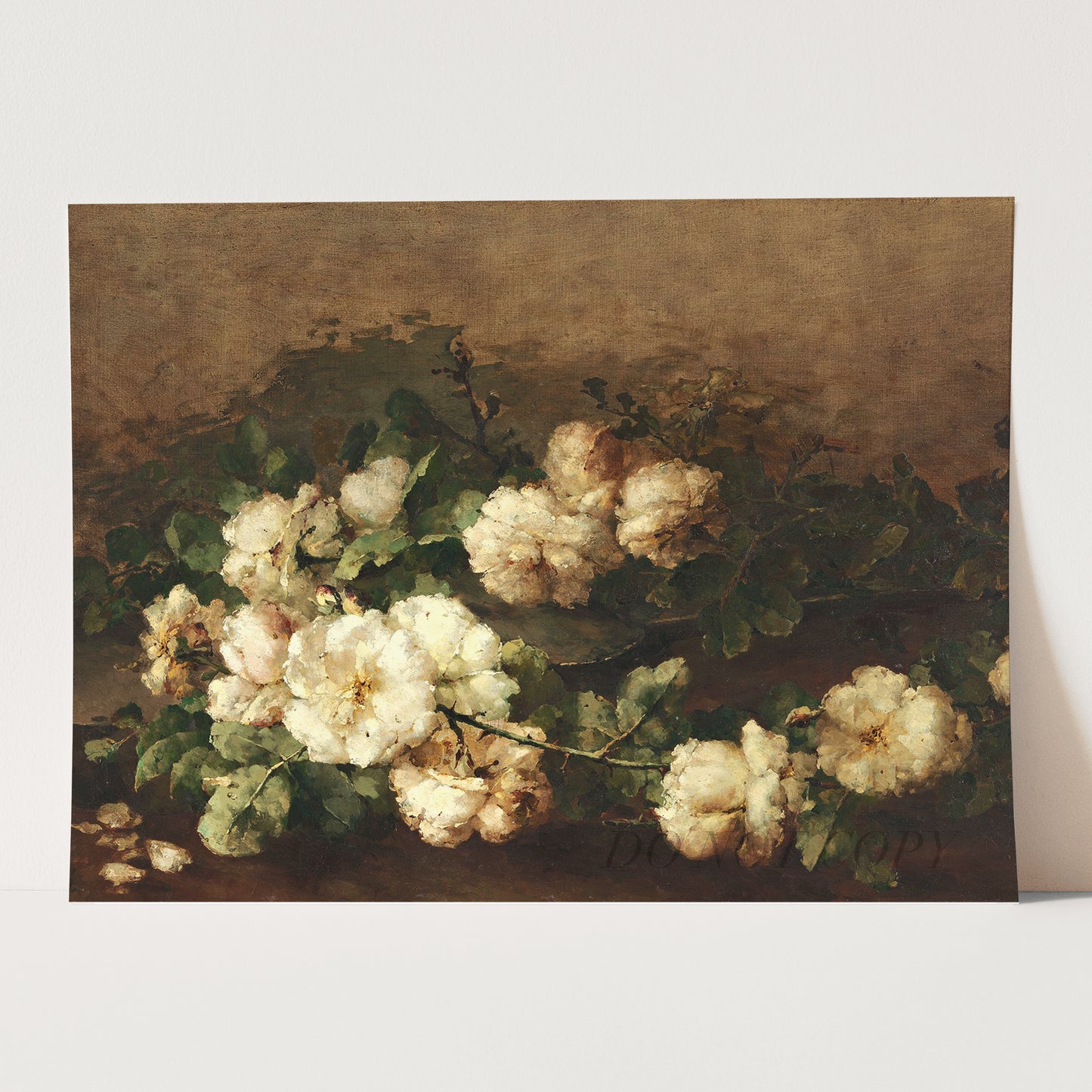Still Life with Guitar and Roses by Marguerite Roosenboom