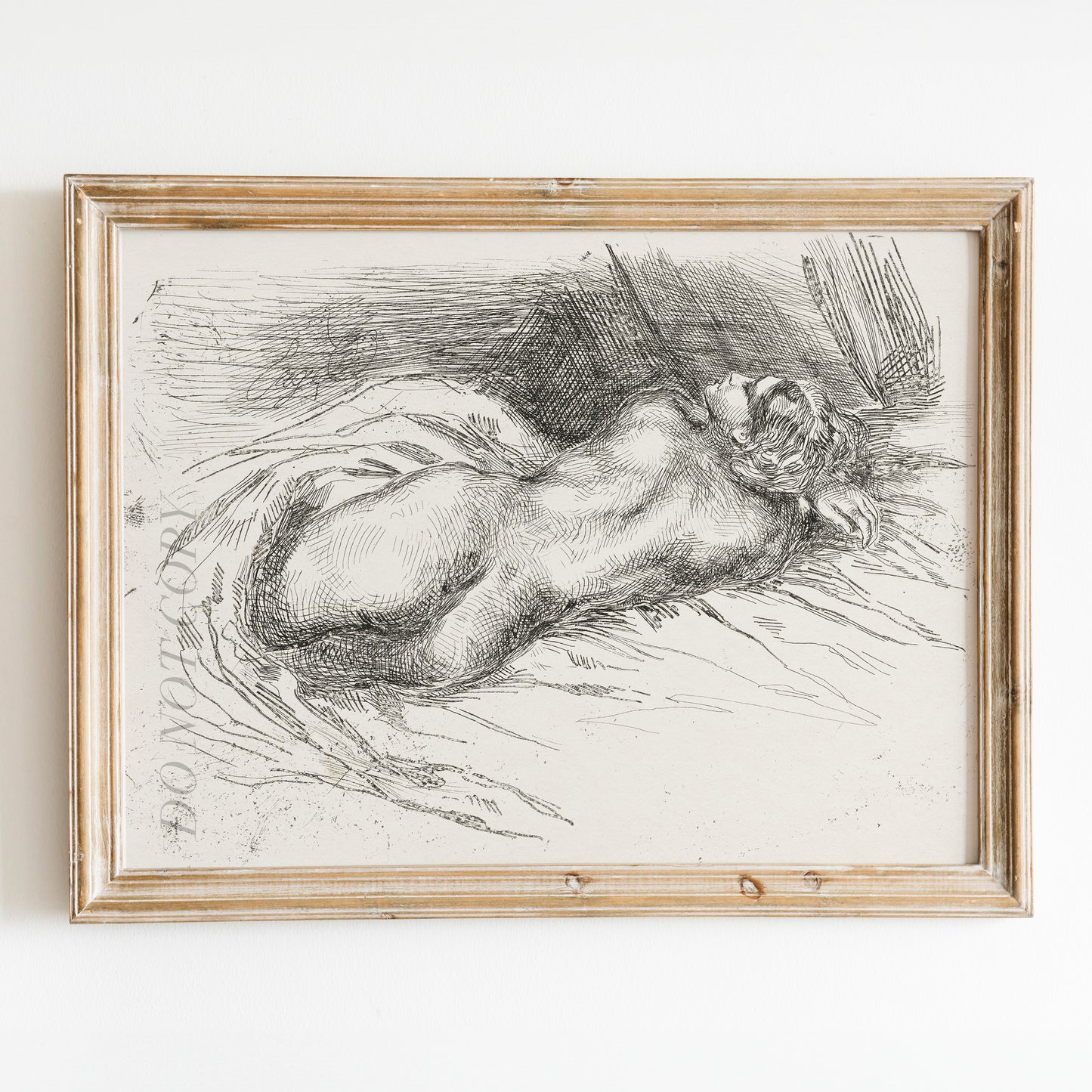 Study of a Woman Viewed from Behind (1833) by Eugène Delacroix