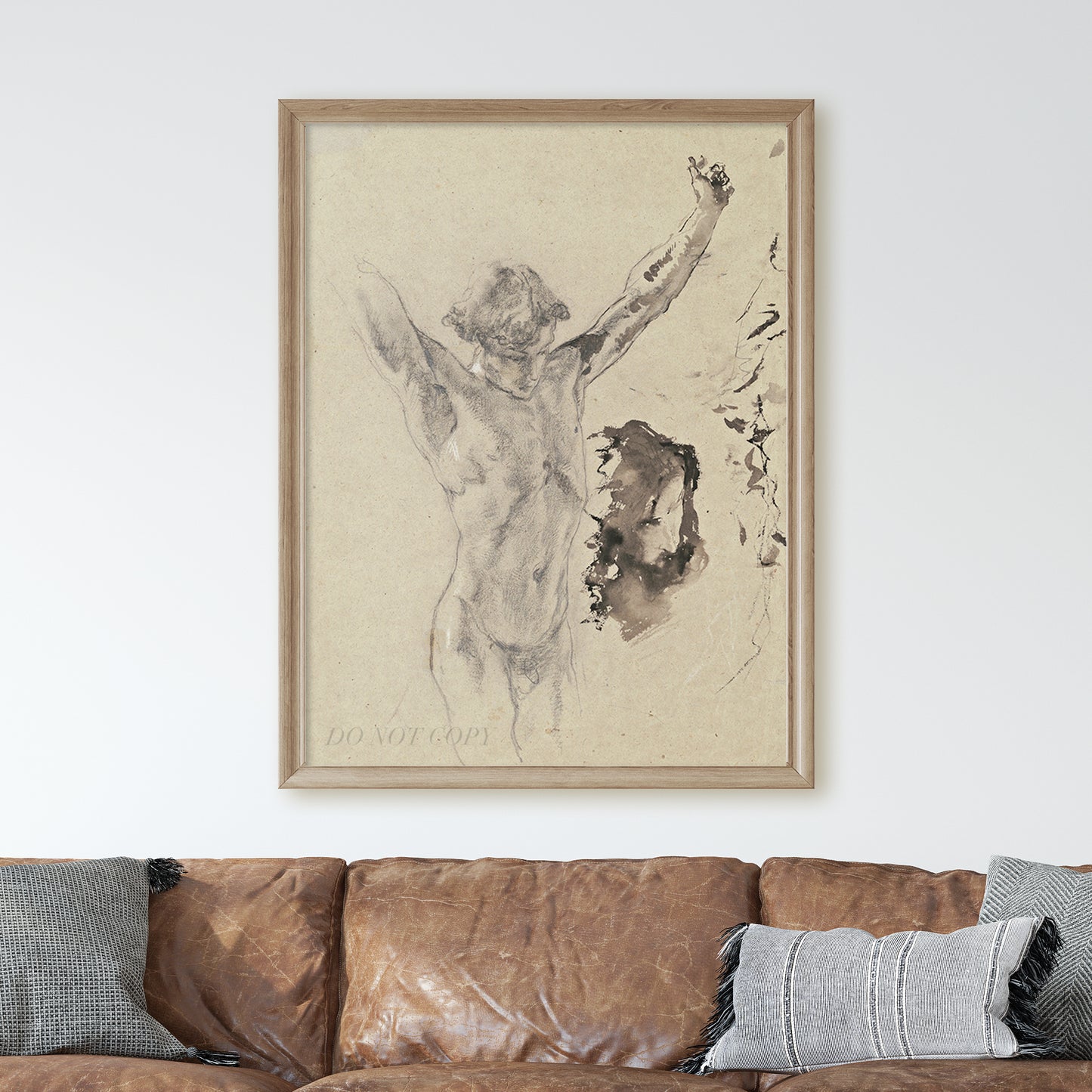 Study of the Figure and Head of Christ in ‘Christ on the Cross and Mary Magdalene’ (c. 1879)