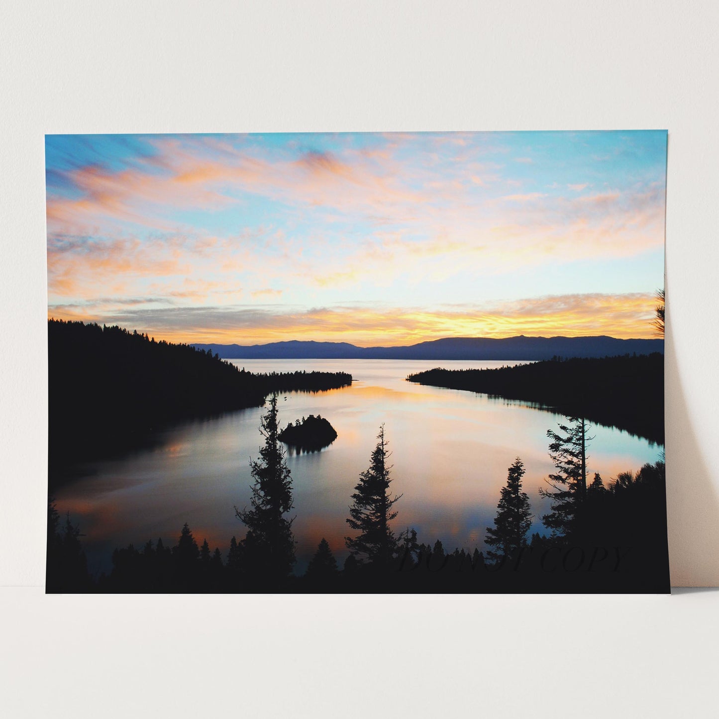 Sunset Lake Tahoe