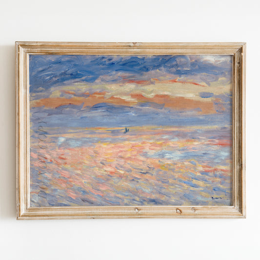 Sunset (1879-1881) by Pierre-Auguste Renoir