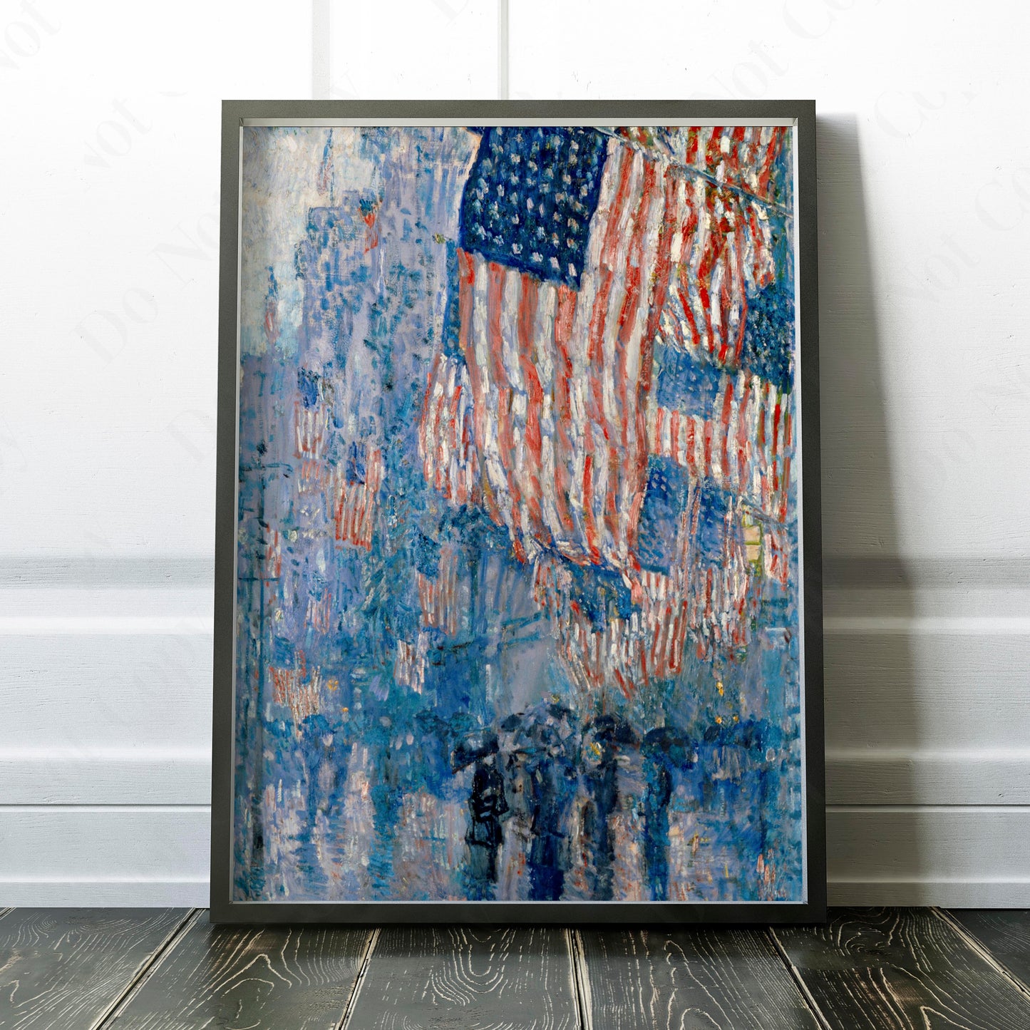 The Avenue in the Rain by Childe Hassam