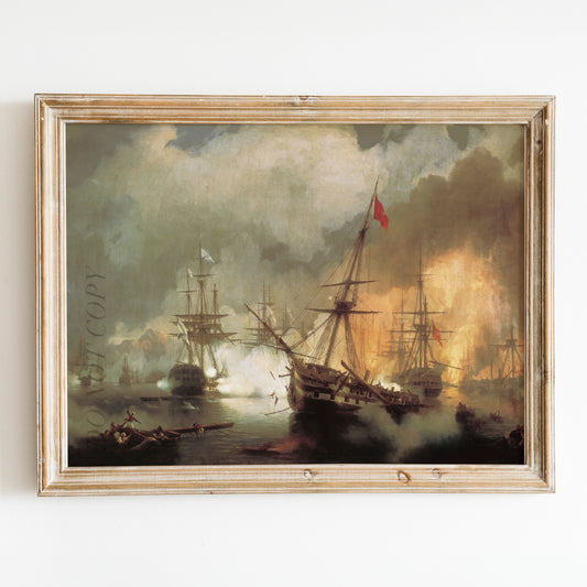 The Battle of Navarino by Ivan Aivazovsky