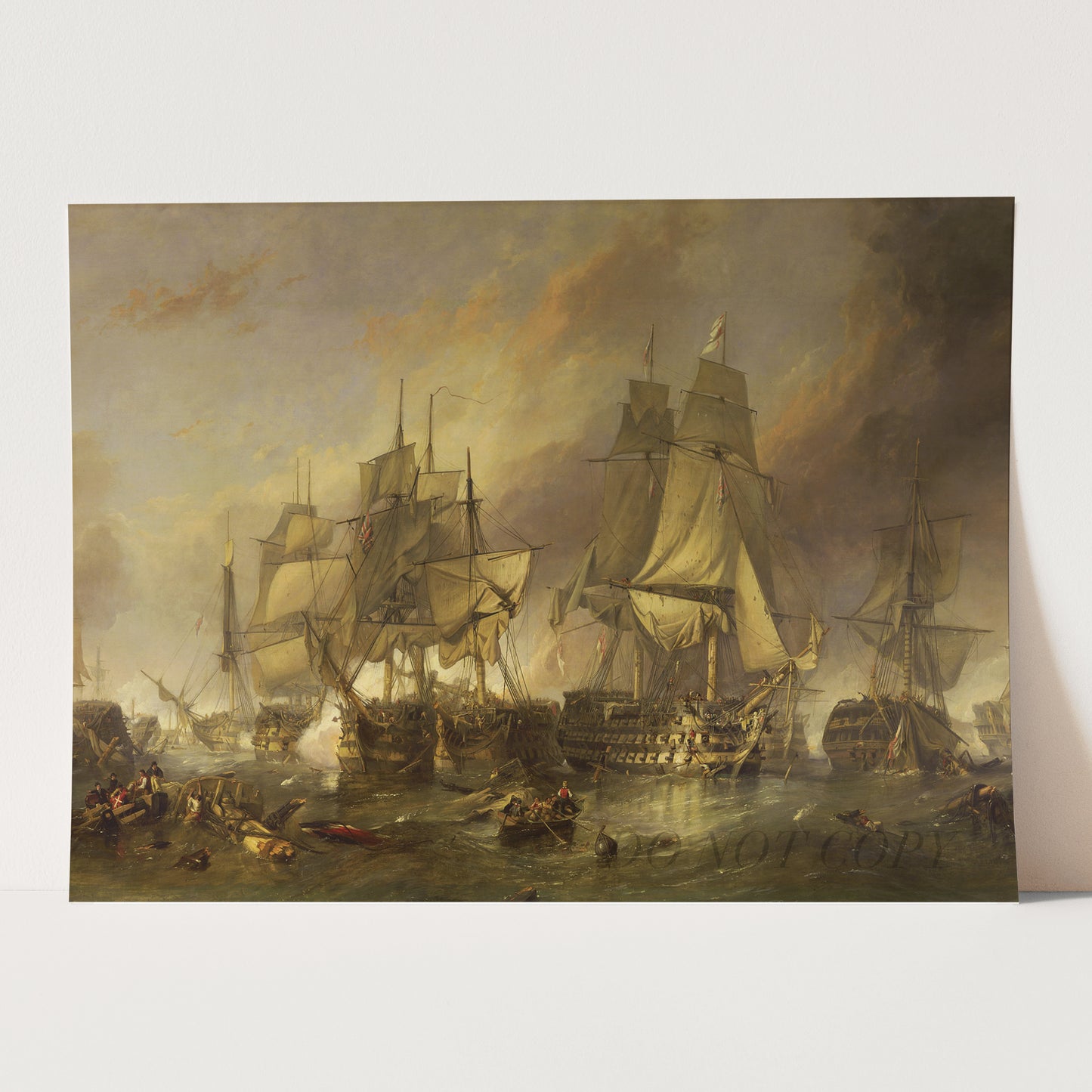 The Battle of Trafalgar, by William Clarkson Stanfield