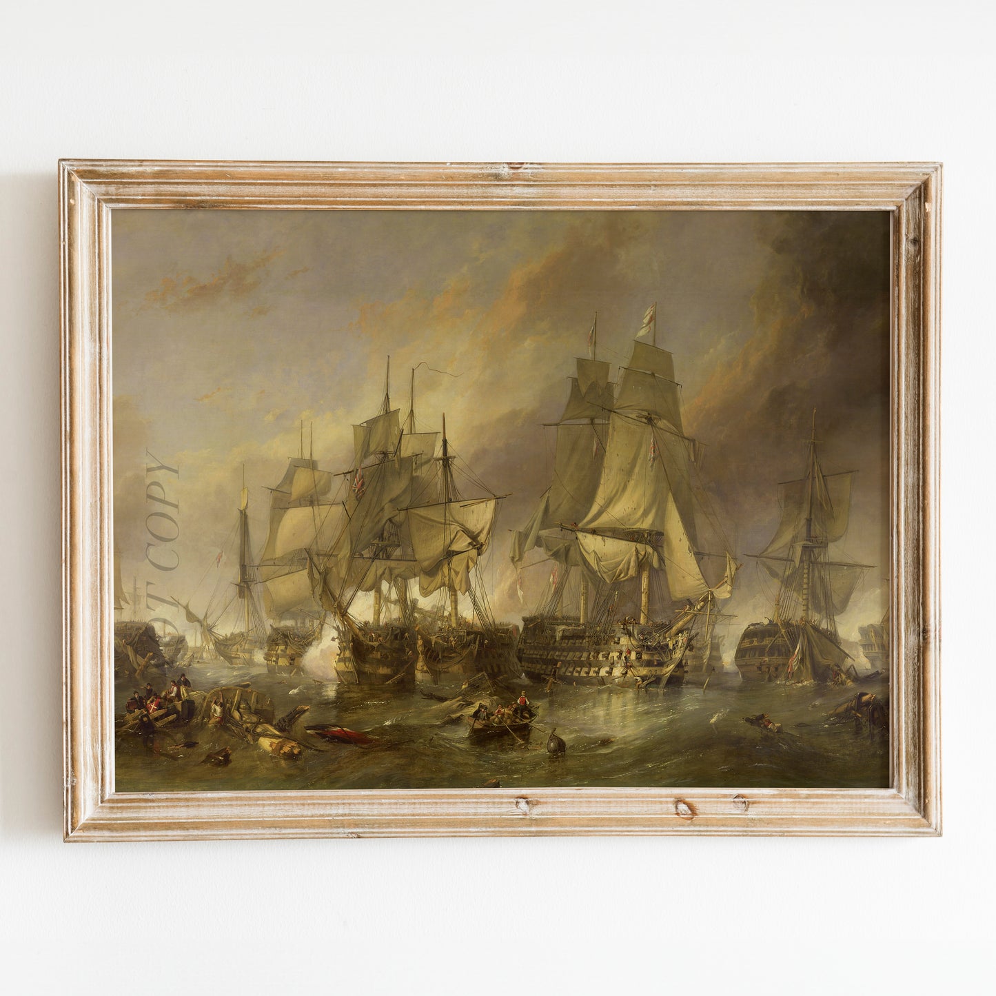 The Battle of Trafalgar, by William Clarkson Stanfield