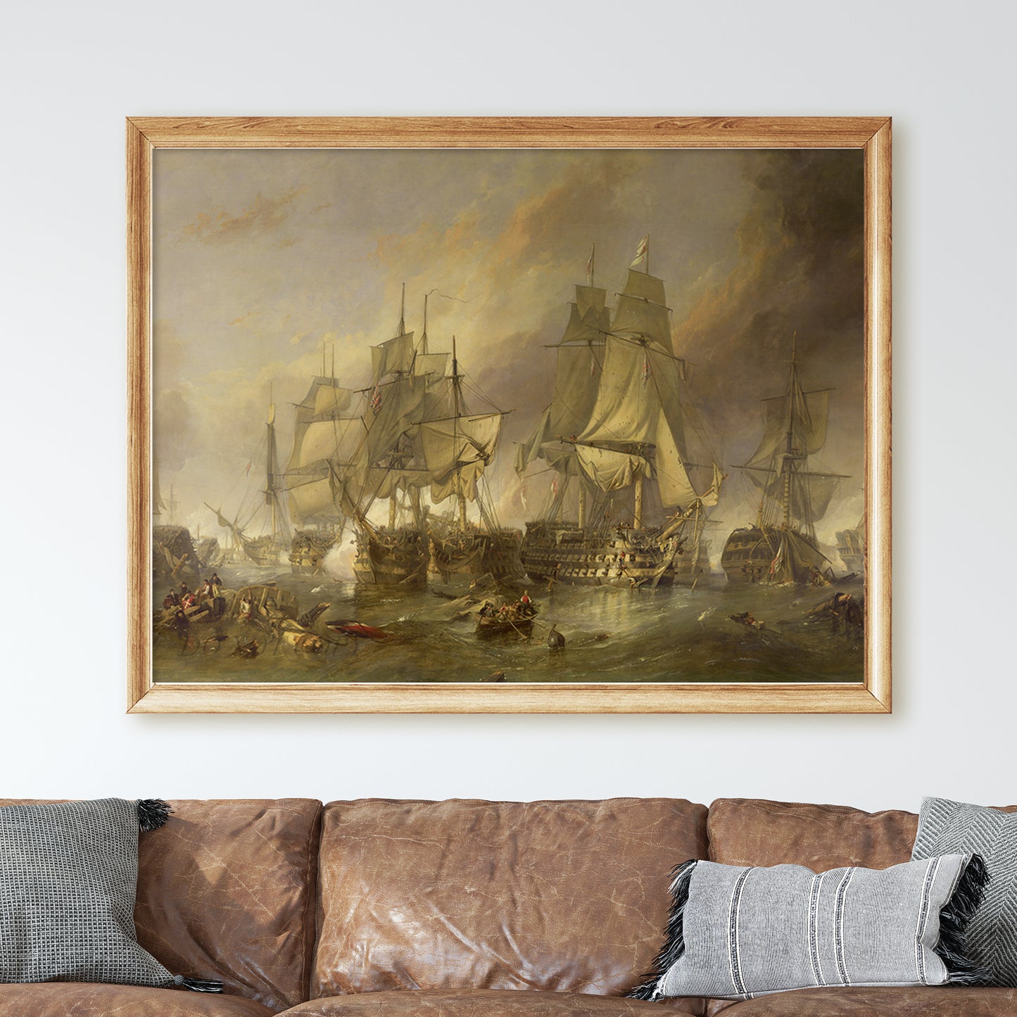 The Battle of Trafalgar, by William Clarkson Stanfield