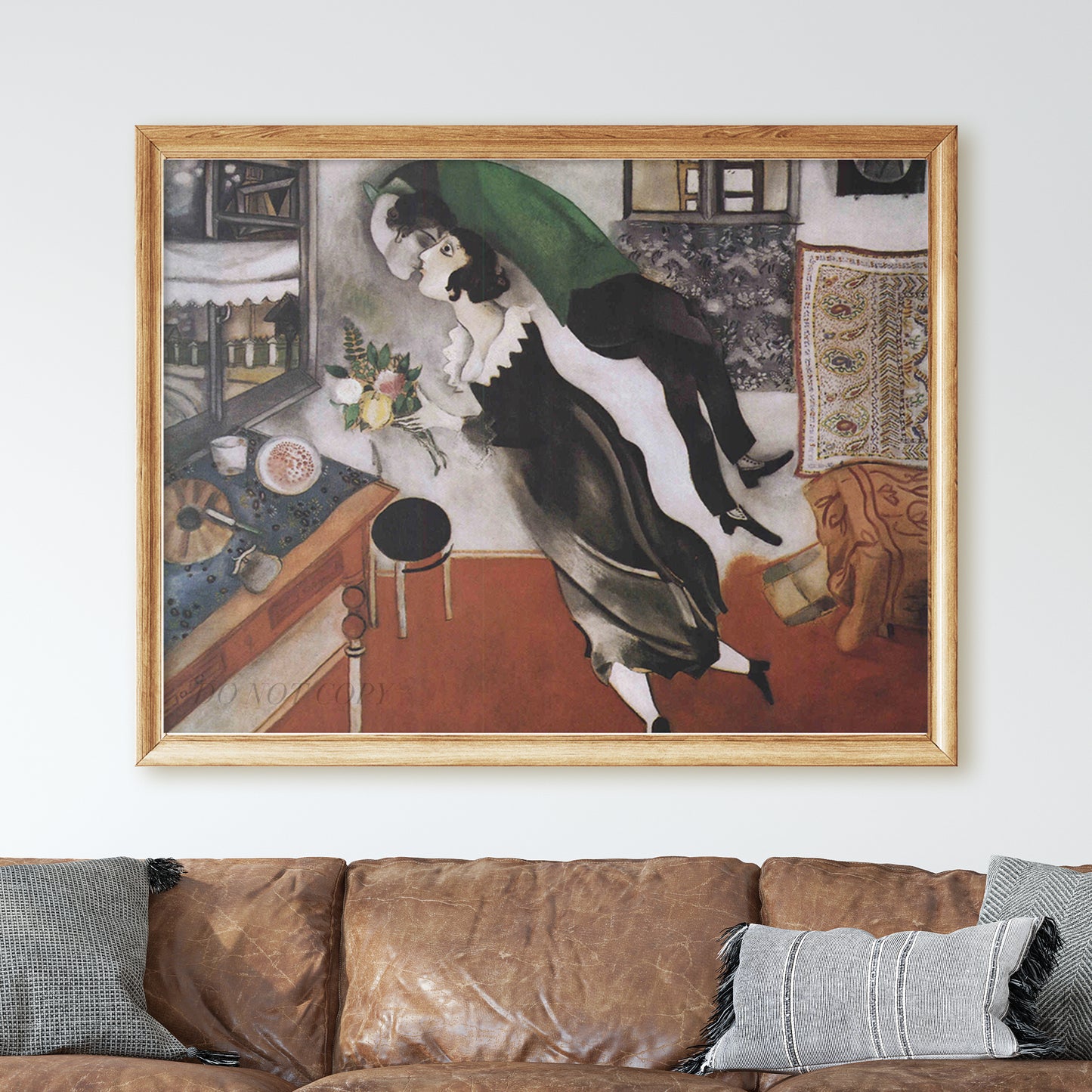 The Birthday Kiss Anniversary by Marc Chagall