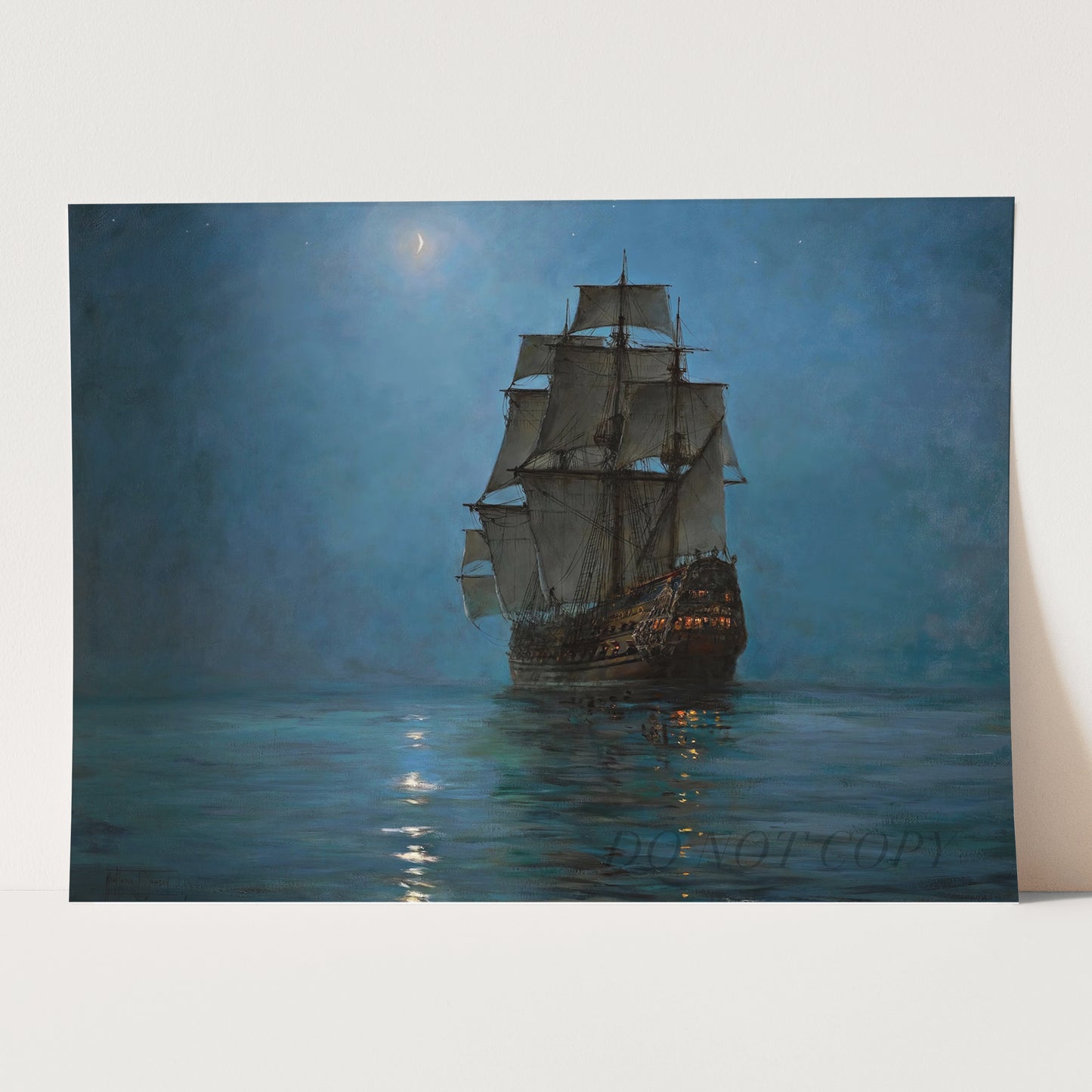 The Crescent Moon by Montague Dawson