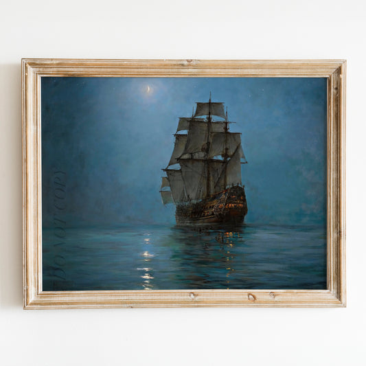 The Crescent Moon by Montague Dawson