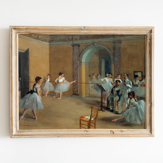 The Dance Foyer at the Opera on the rue Le Peletier (1872) by Edgar Degas