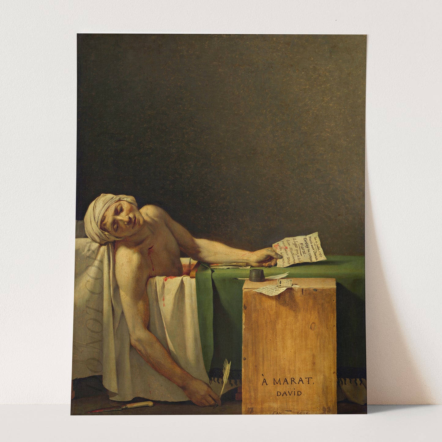 The Death of Marat by Jacques-Louis David