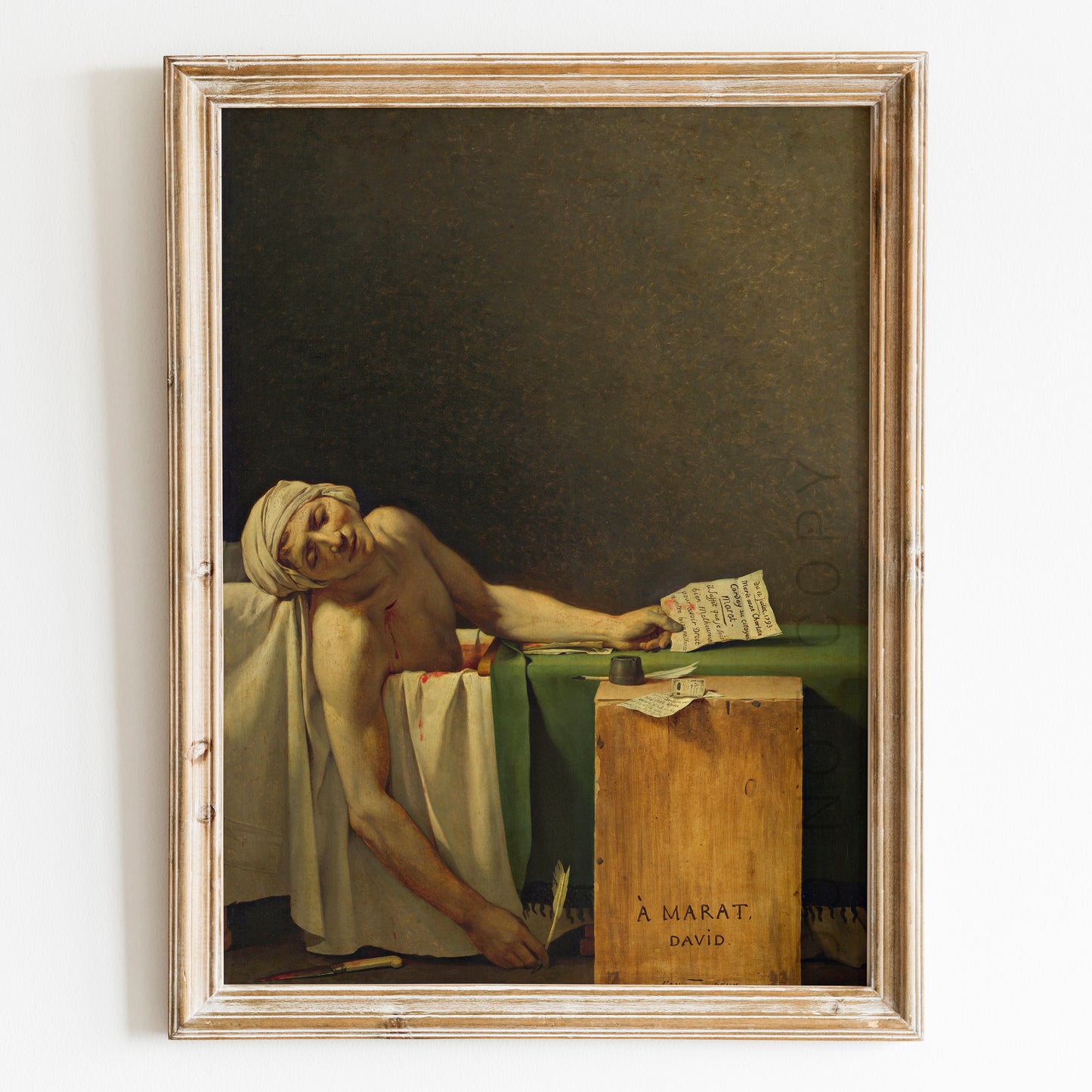 The Death of Marat by Jacques-Louis David