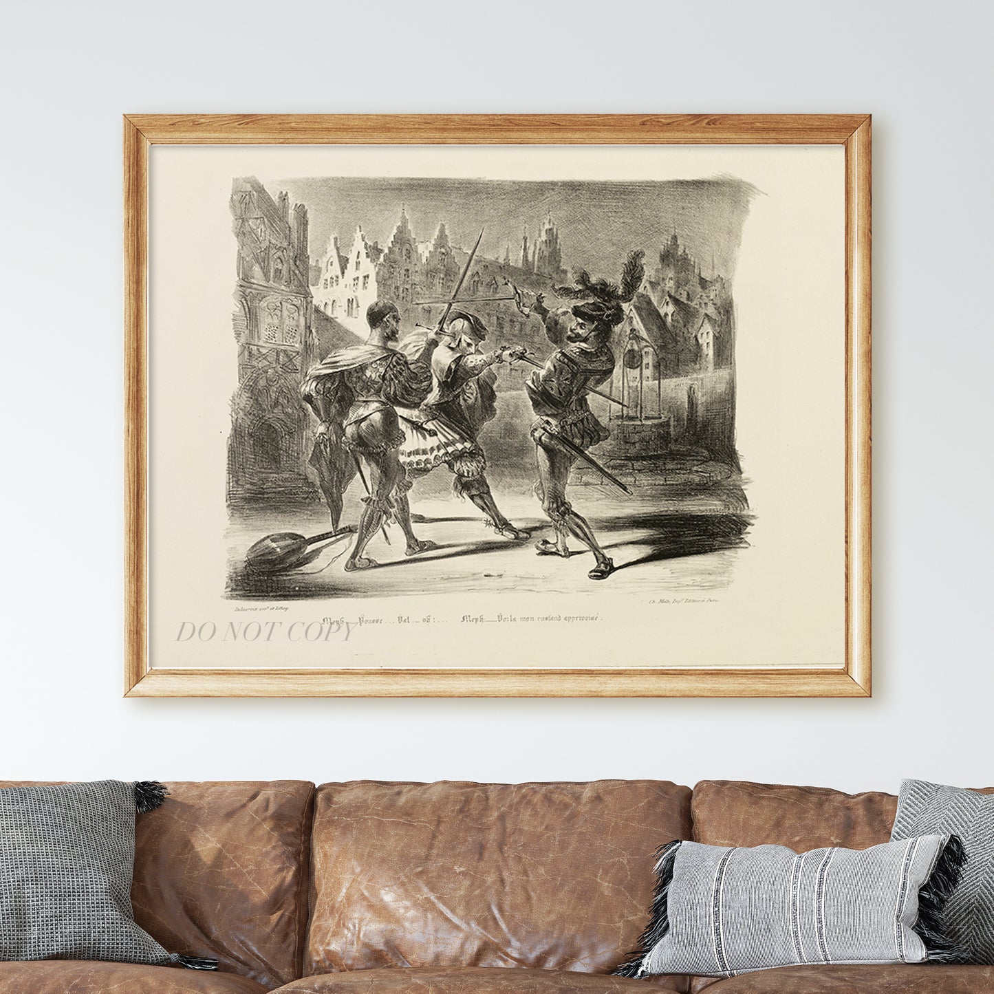 The Duel Between Faust and Valentine, from Faust (1828) by Eugène Delacroix