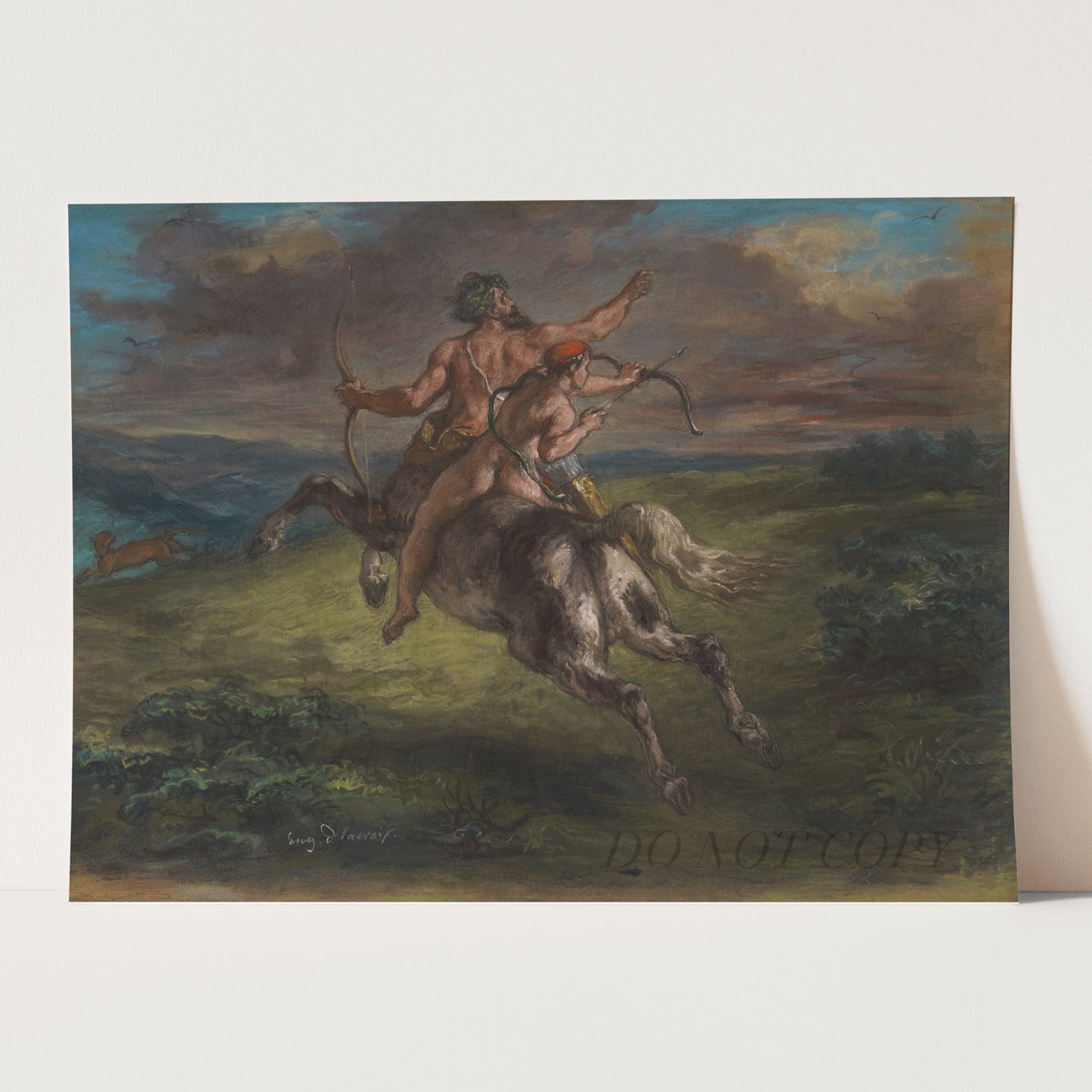 The Education of Achilles (1862) by Eugène Delacroix