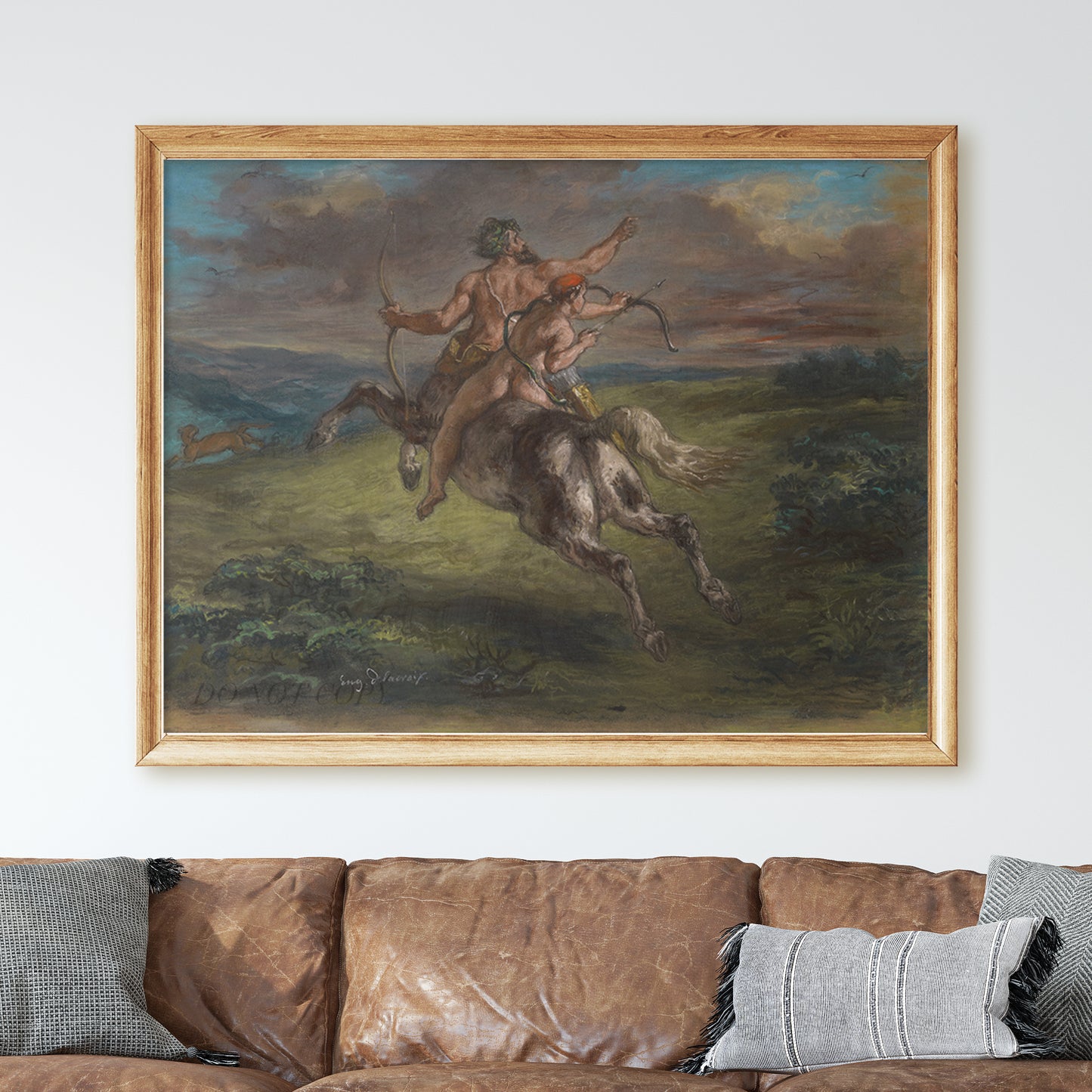 The Education of Achilles (1862) by Eugène Delacroix