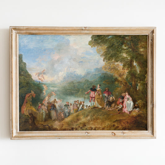 The Embarkation for Cythera (1717) by Jean-Antoine Watteau