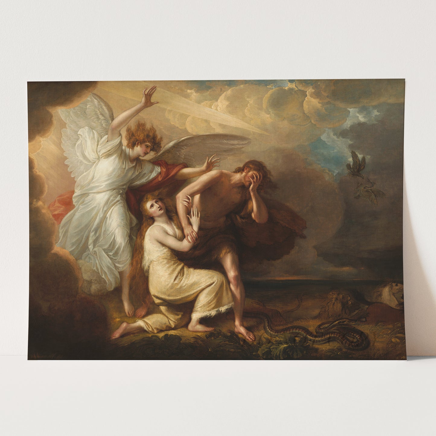 The Expulsion of Adam and Eve from Paradise (1791) by Benjamin West