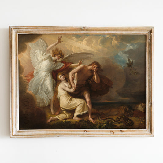 The Expulsion of Adam and Eve from Paradise (1791) by Benjamin West