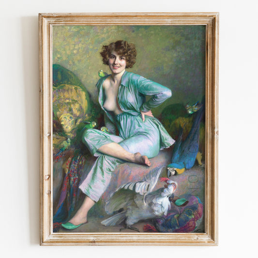 The Familiar Birds (1921) by Emile Friant